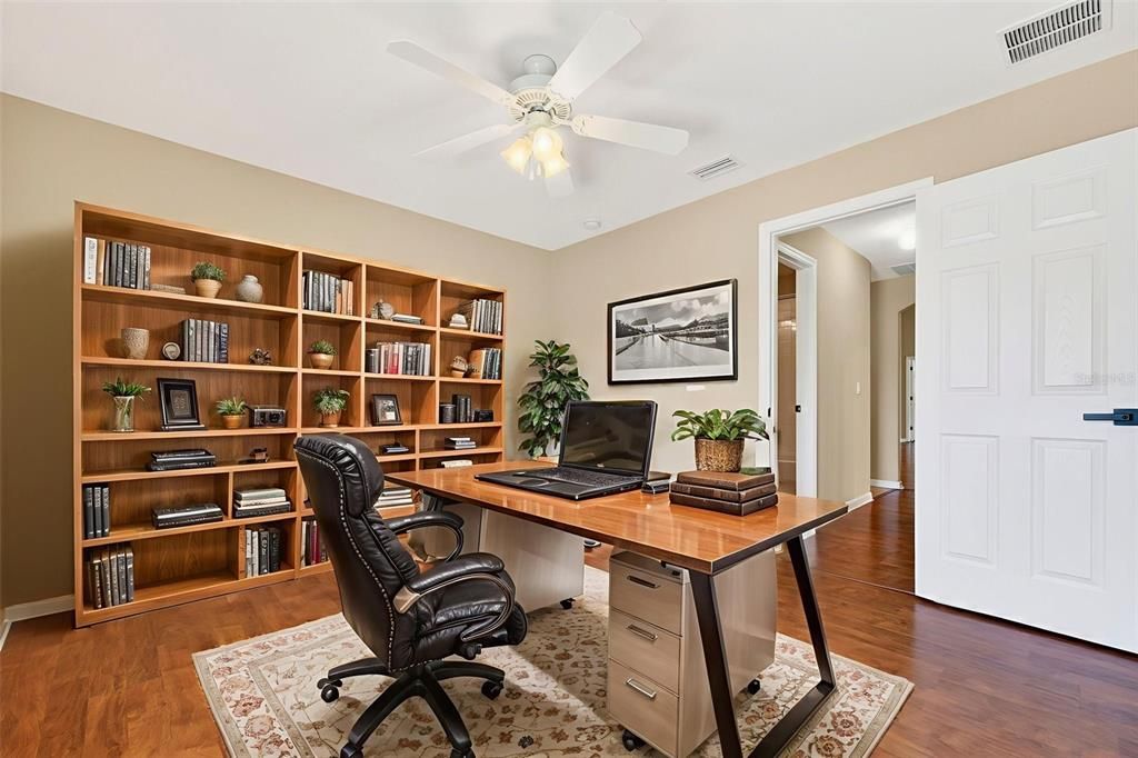 Home Office, Interior, Wood Texture Flooring