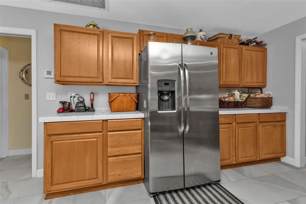 Interior, Kitchen, Stainless Steel Appliances, Tile Countertops