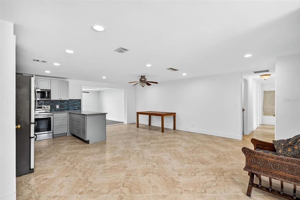 Interior, Kitchen, Recessed Lighting, Stainless Steel Appliances