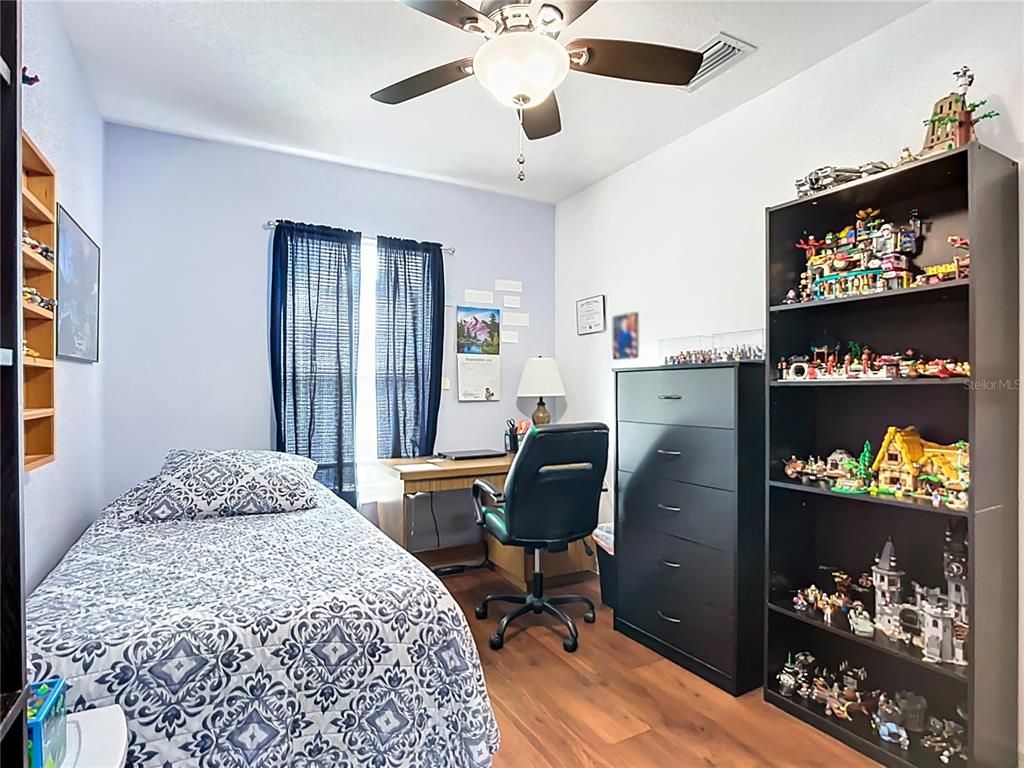 Bedroom, Home Office, Interior, Wood Texture Flooring