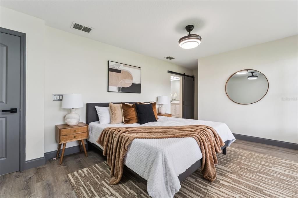 Bedroom, Interior, Wood Texture Flooring
