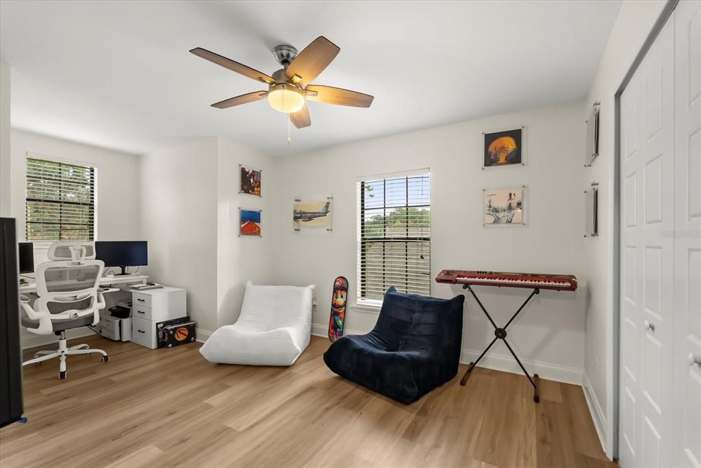 Home Office, Interior, Wood Texture Flooring