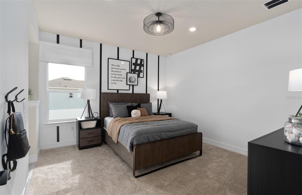 Bedroom, Interior, Recessed Lighting