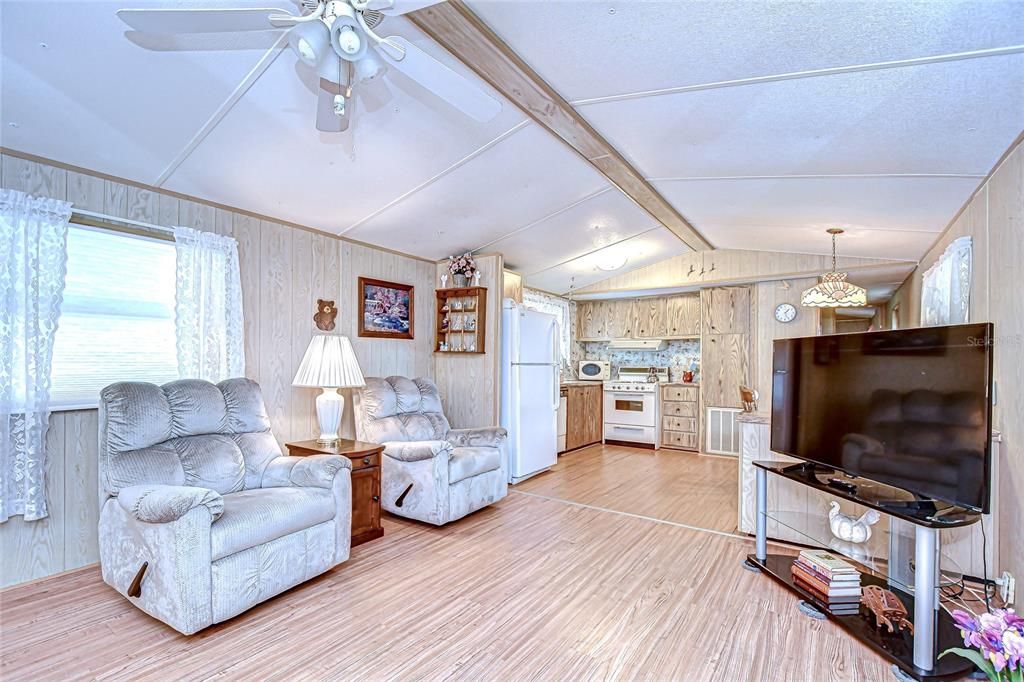 Interior, Kitchen, Living room, Wood Texture Flooring