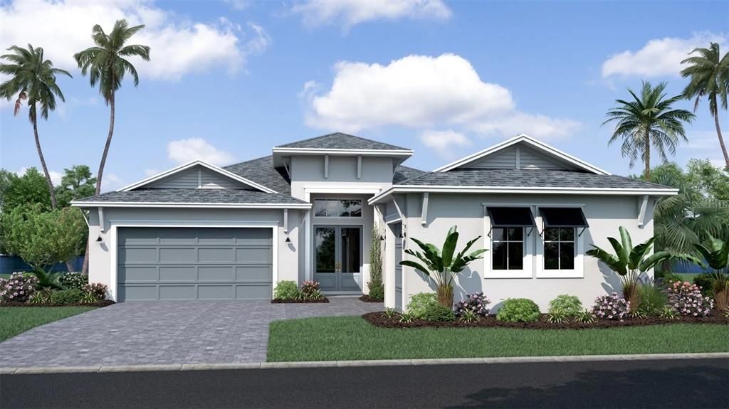Attached, Exterior, Facade, Modern