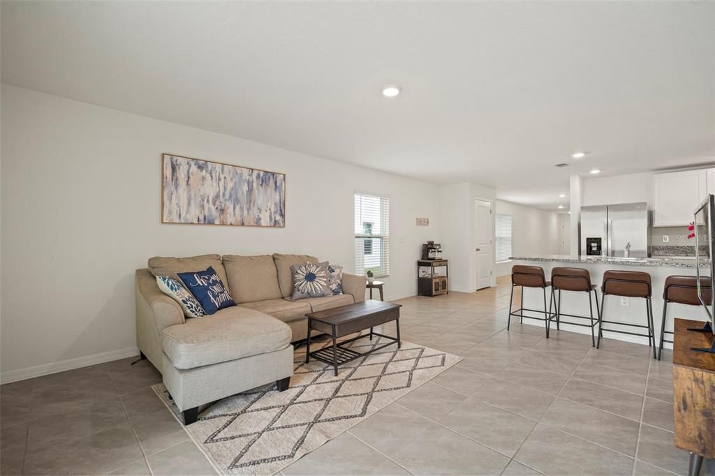Interior, Kitchen, Living room, Recessed Lighting
