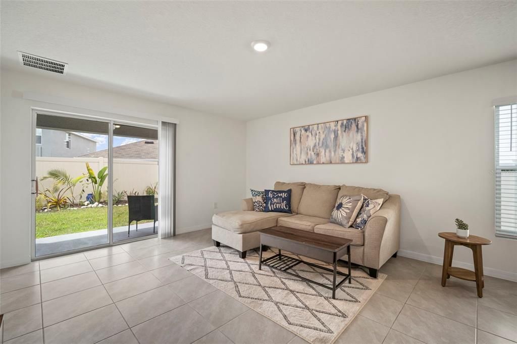Interior, Living room, Recessed Lighting
