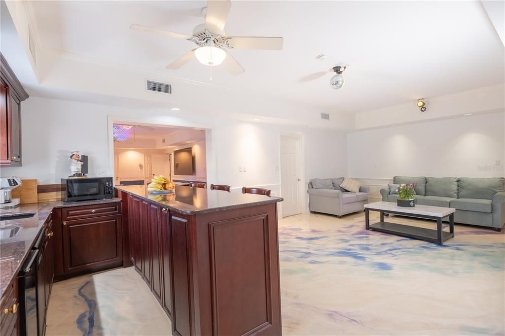 Interior, Kitchen, Living room, Recessed Lighting