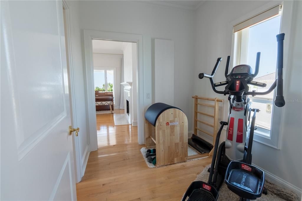 Fitness Equipment, Interior, Wood Texture Flooring
