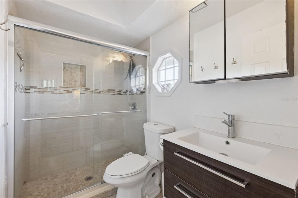 Bathroom, Glass Shower, Interior