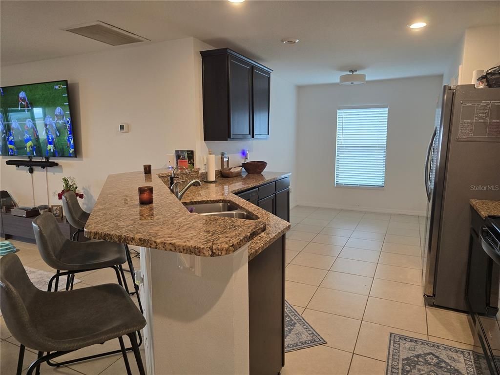 Dining room, Interior, Recessed Lighting