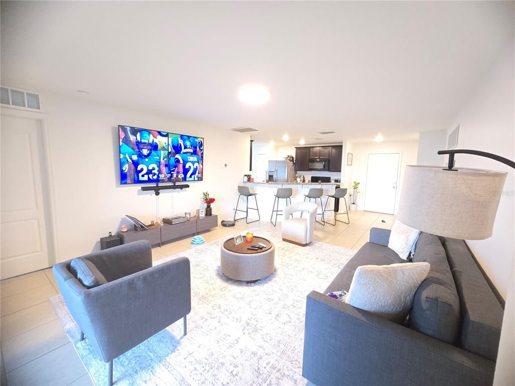 Interior, Kitchen, Living room, Recessed Lighting