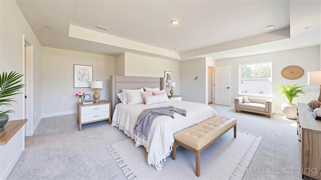 Bedroom, Interior, Recessed Lighting