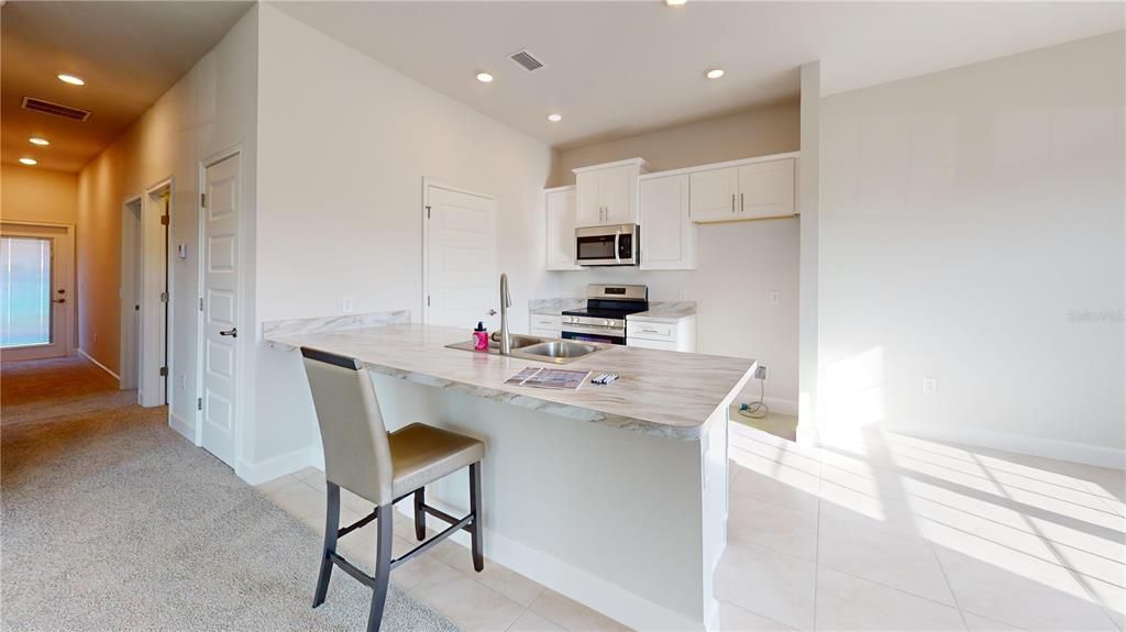 Interior, Kitchen, Recessed Lighting, Stainless Steel Appliances