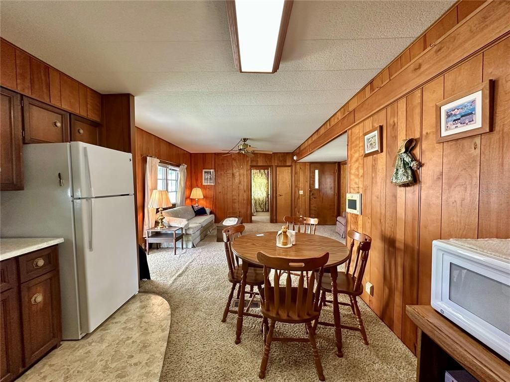 Dining room, Interior, Kitchen, Wooden Walls