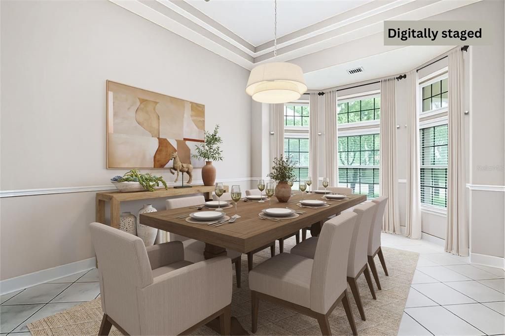 Dining room, Interior, Pendant Lights