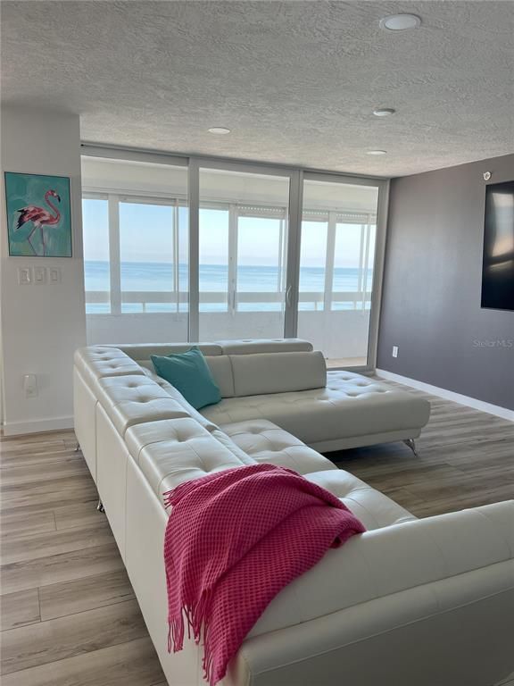 Interior, Living room, Recessed Lighting, Water, Wood Texture Flooring