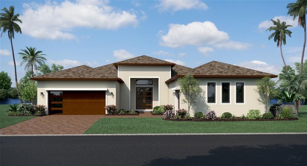 Attached, Exterior, Facade, Ranch