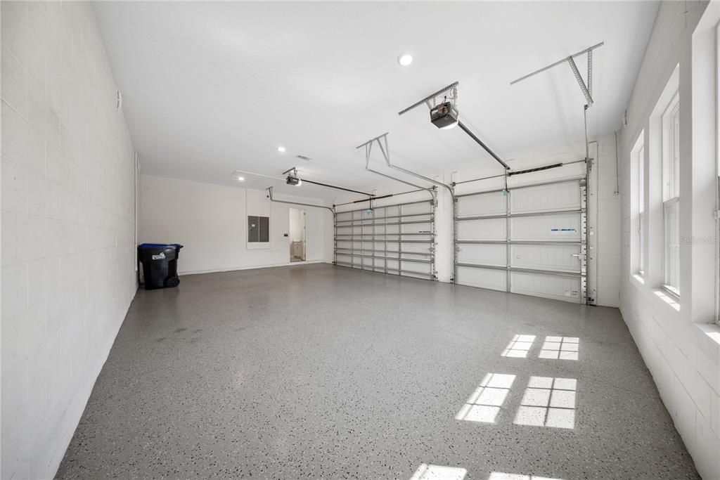 Garage, Interior, Recessed Lighting