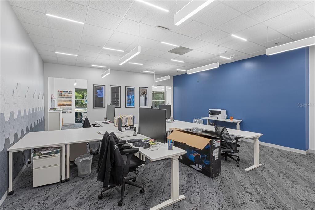 Home Office, Interior, Recessed Lighting
