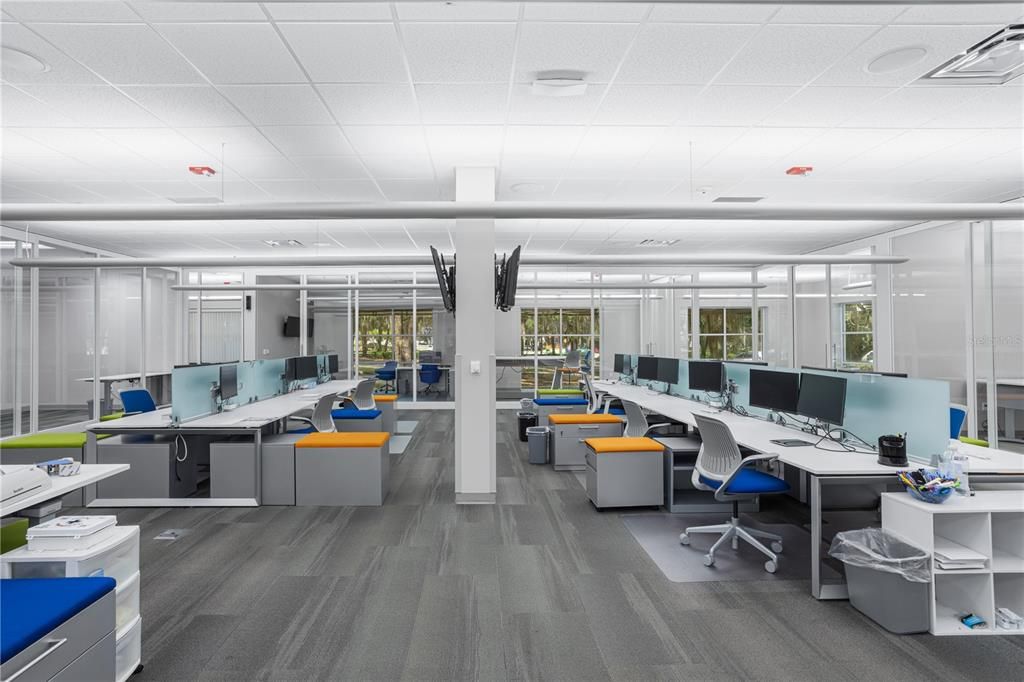 Home Office, Interior, Wood Texture Flooring