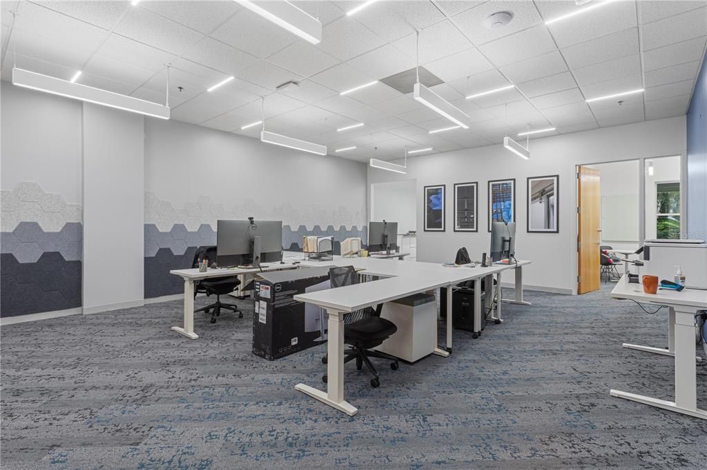 Home Office, Interior, Recessed Lighting
