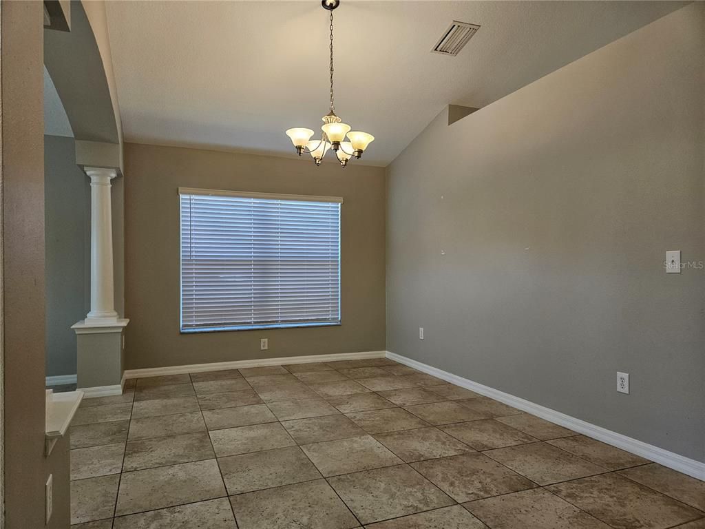 Chandelier, Empty room, Interior