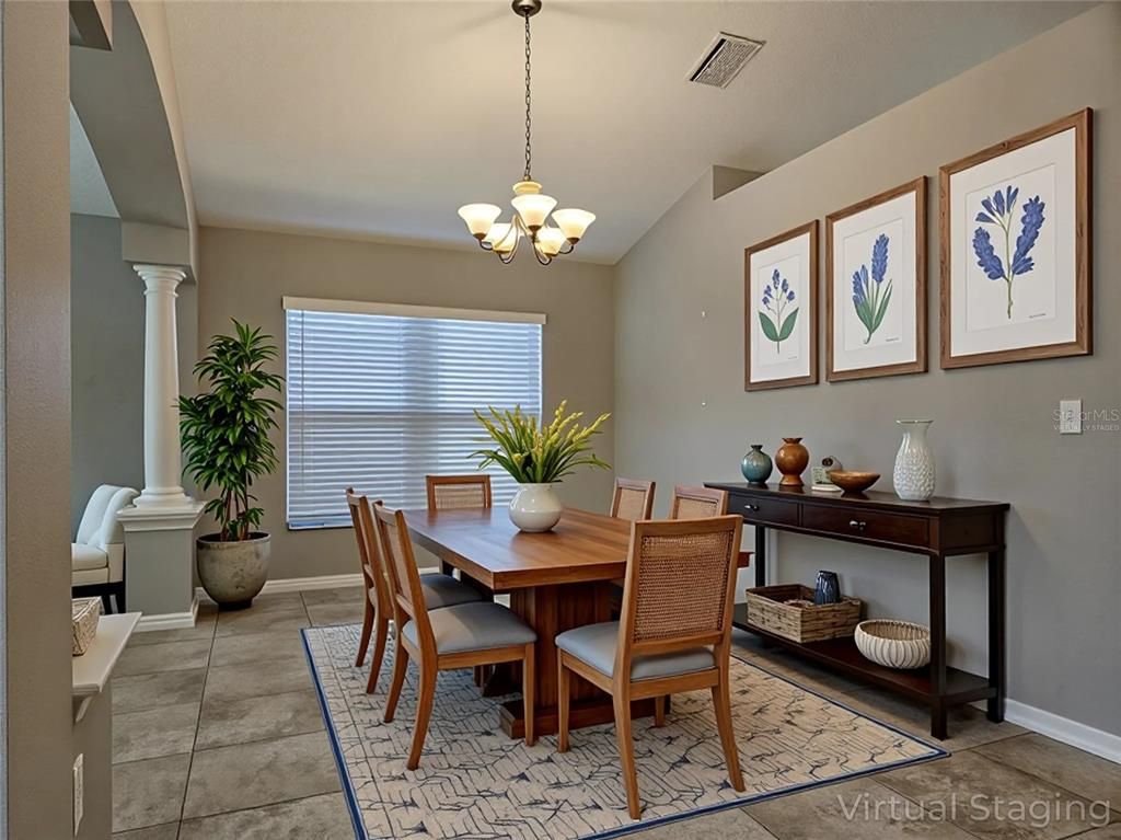 Chandelier, Dining room, Interior