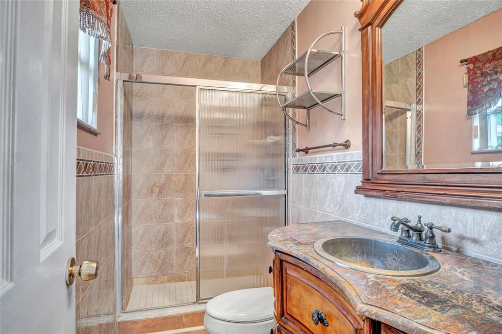 Bathroom, Glass Shower, Interior, Tile Countertops