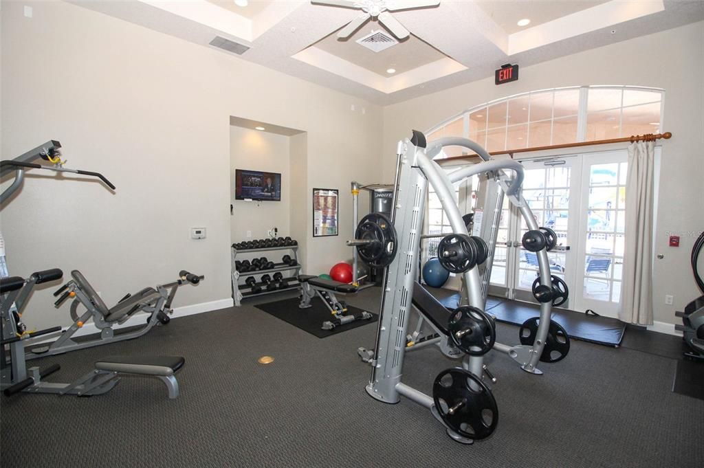 Fitness Equipment, Interior, Recessed Lighting