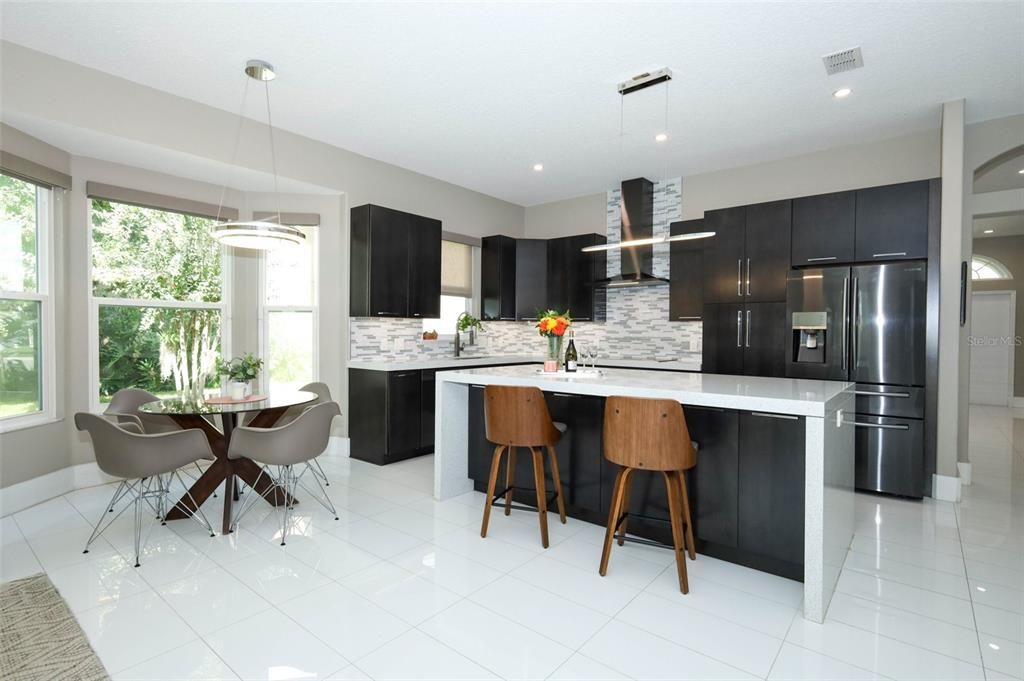 Interior, Kitchen, Pendant Lights, Recessed Lighting