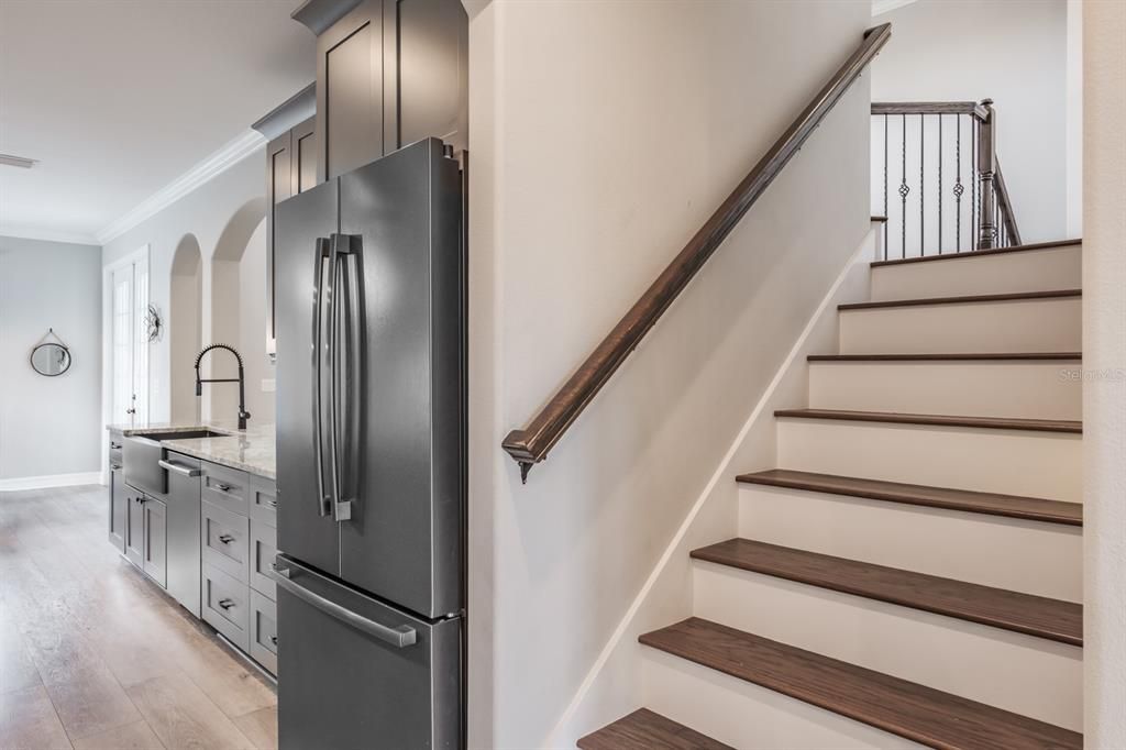 Interior, Kitchen, Wood Texture Flooring