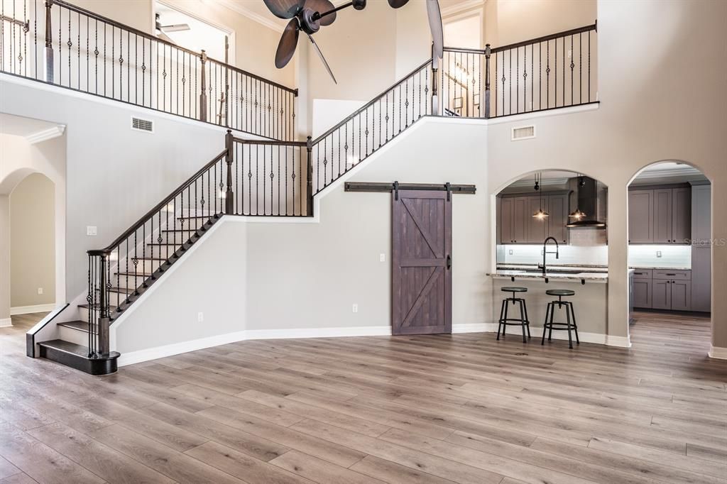 Interior, Kitchen, Wood Texture Flooring