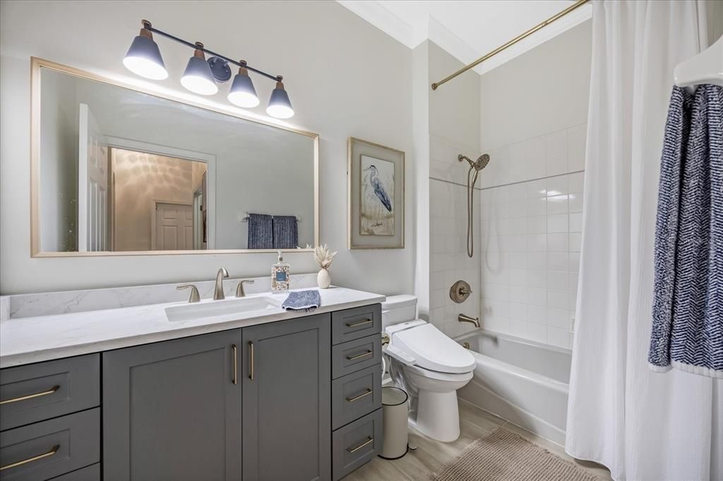 Bathroom, Interior, Wood Texture Flooring