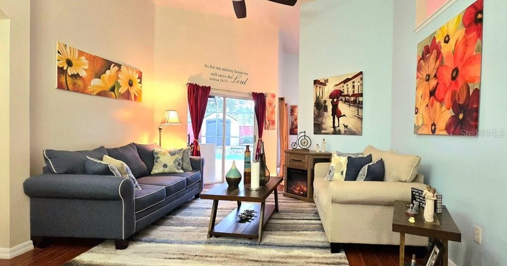 Fireplace, Interior, Living room, Wood Texture Flooring