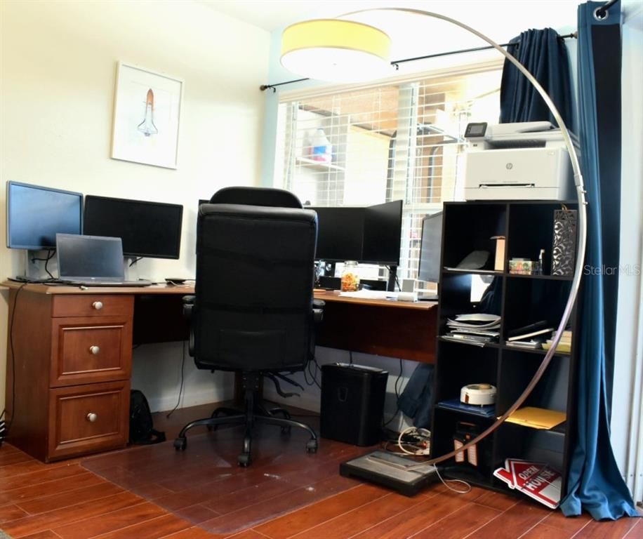 Home Office, Interior, Wood Texture Flooring