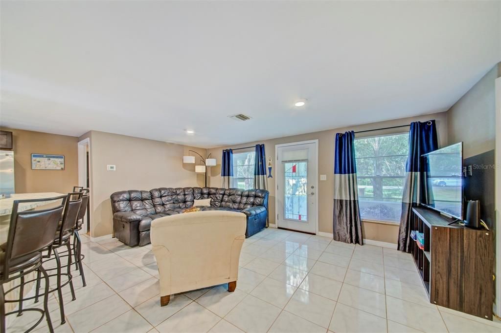 Interior, Living room, Recessed Lighting
