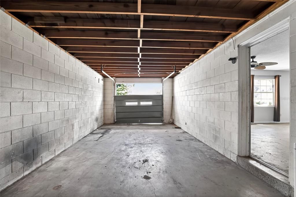 Interior, Stone Walls, Wooden Beams