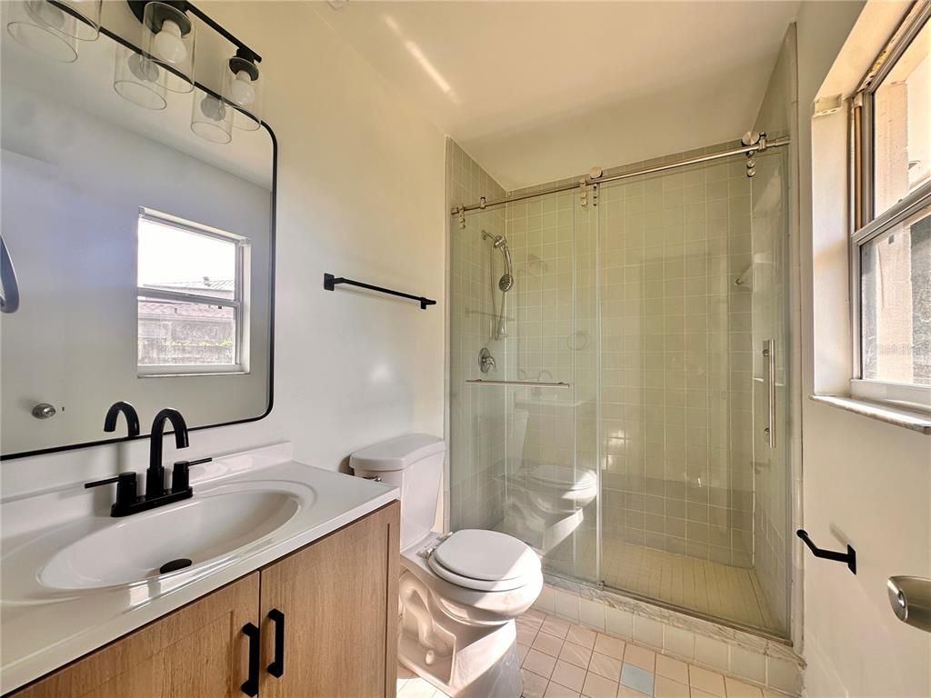 Bathroom, Dual Sink Vanities, Glass Shower, Interior
