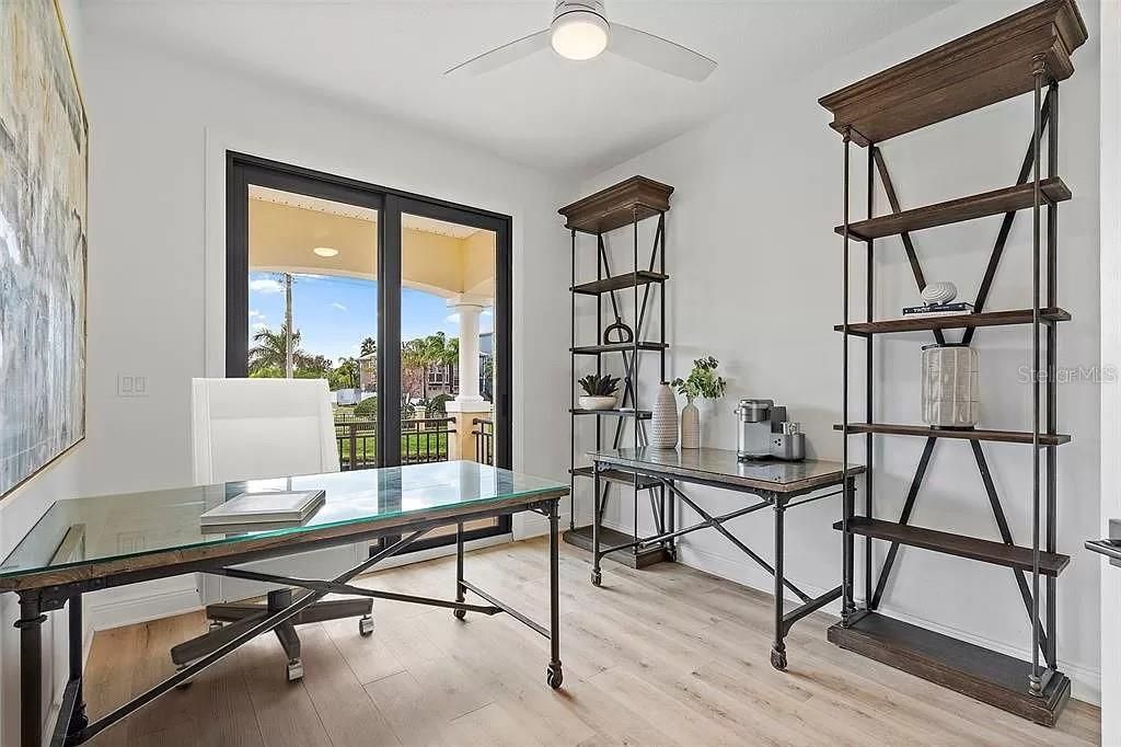 Home Office, Interior, Wood Texture Flooring