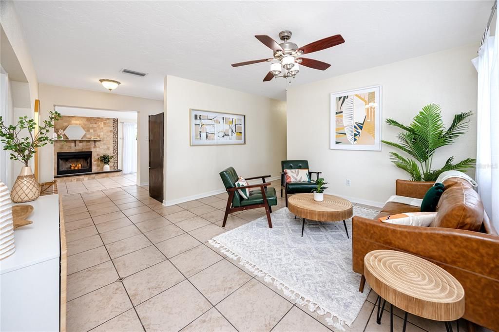 Fireplace, Interior, Living room