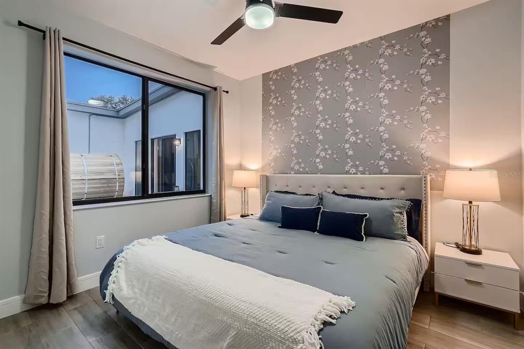 Bedroom, Interior, Wood Texture Flooring