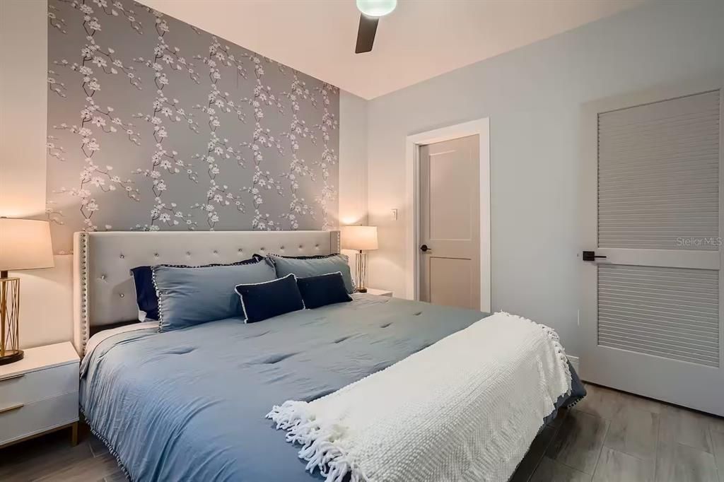 Bedroom, Interior, Wood Texture Flooring