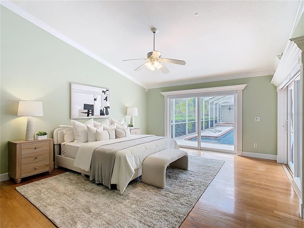 Bedroom, Interior, Wood Texture Flooring
