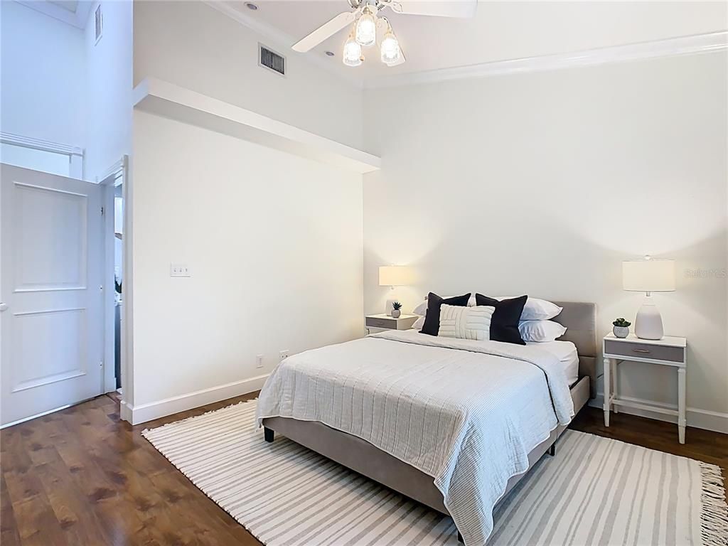 Bedroom, Interior, Wood Texture Flooring