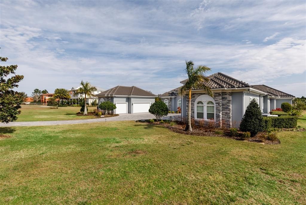 Attached, Backyard, Exterior, Facade, Mediterranean