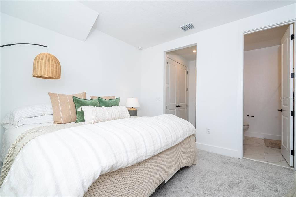 Bedroom, Interior, Recessed Lighting