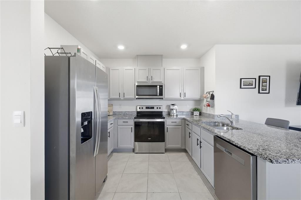Interior, Kitchen, Recessed Lighting, Stainless Steel Appliances