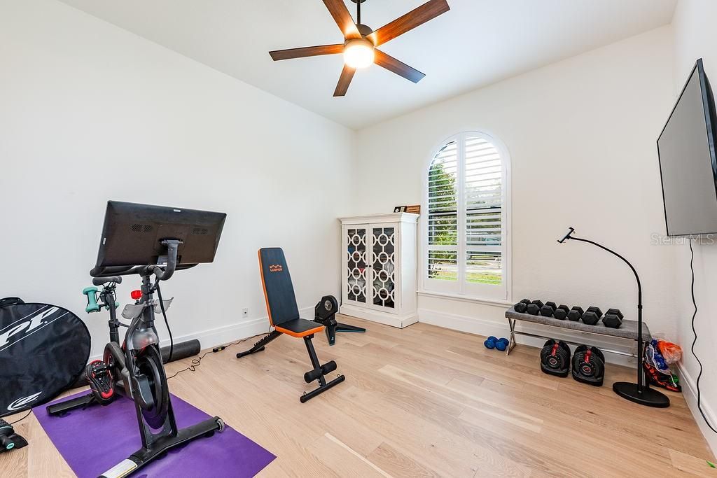 Fitness Equipment, Interior, Wood Texture Flooring