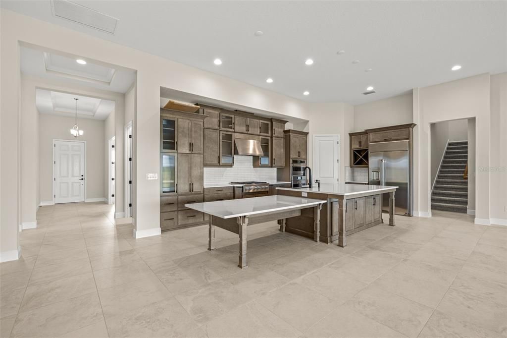 Interior, Kitchen, Pendant Lights, Recessed Lighting, Stainless Steel Appliances